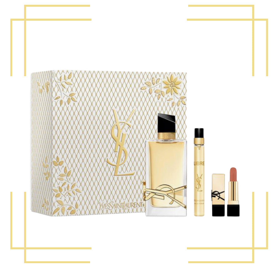 Libre By Yves Saint Laurent 3.4 EDP + Mini + Lipstick