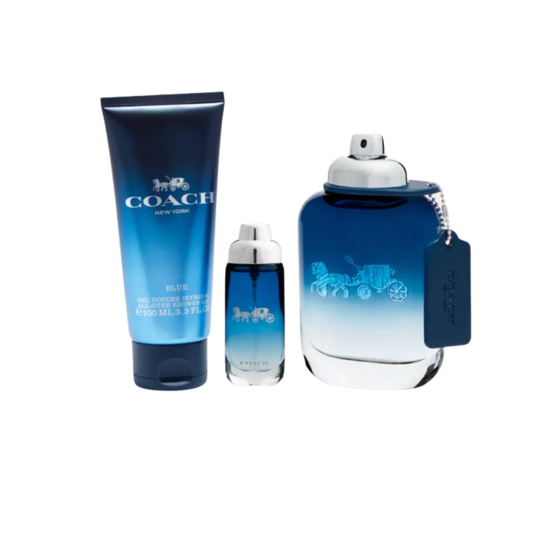 Coach Blue 3.4 EDT + 3.4 Shower Gel + 15 ML