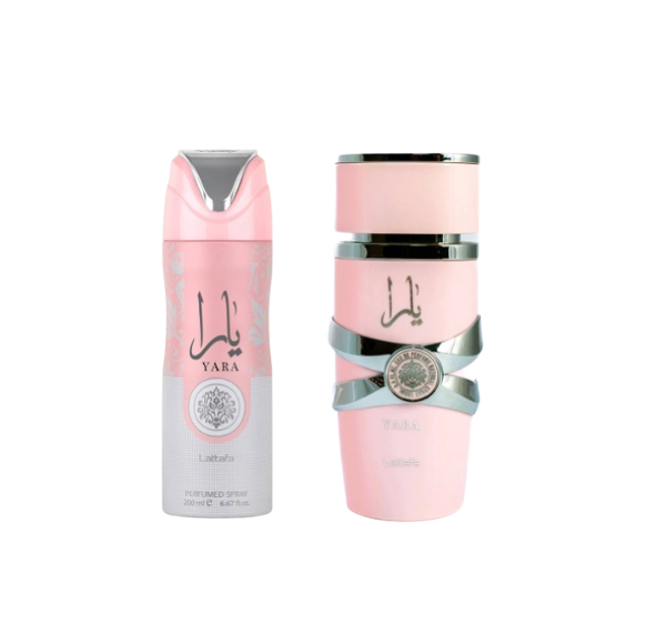 Yara By Lattafa 3.4 EDP + 6.67 Oz Body Spay