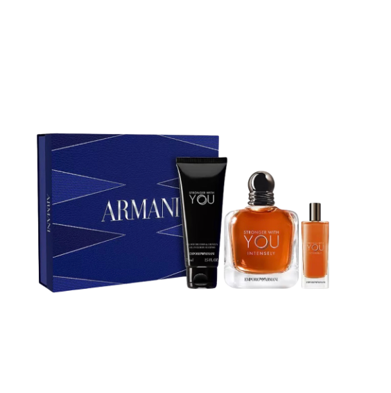 Stronger With You Intensely By Armani 3.3 + Shower Gel + Mini