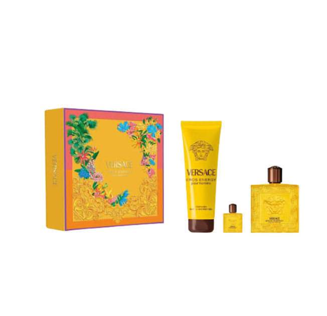 Versace Eros Energy By Versace 3.4 EDP + Mini + Bag