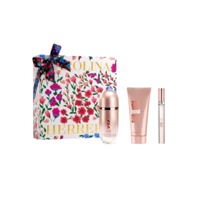 212 Vip Rose By Carolina Herrera 2.7 + Body Lotion + Mini