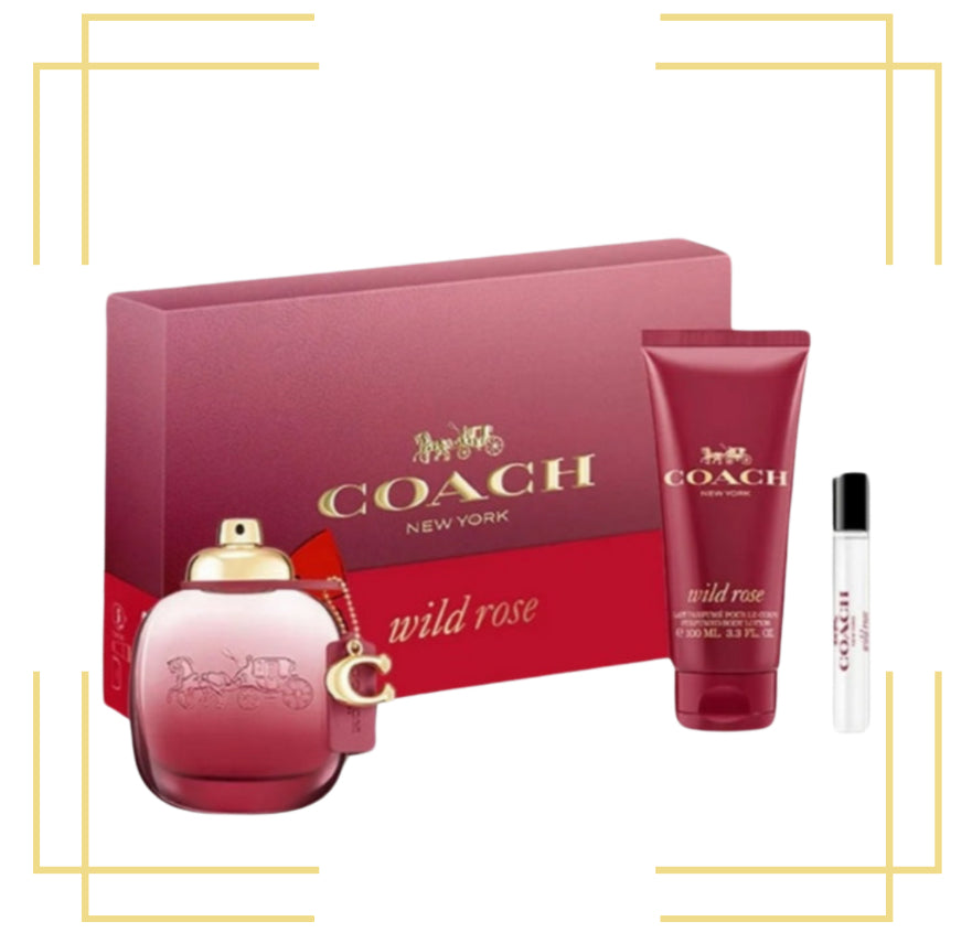 Wild Rose By Coach 3.0 + 3.4 Bl + Mini Edp For Her