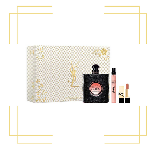 BLACK OPIUM BY YVES SAINT LAURENT 3.0 EDP + 10 ML + LIPSTICK
