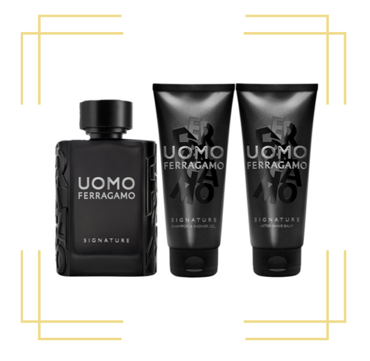 Uomo Signature by Salvatore Ferragamo 3.4 EDP + Shower Gel +After Shave Balm
