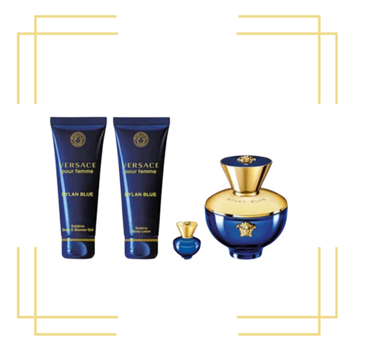 Dylan Blue By Versace 3.4 EDP +3.4 S/G +3.4 BL + Mini