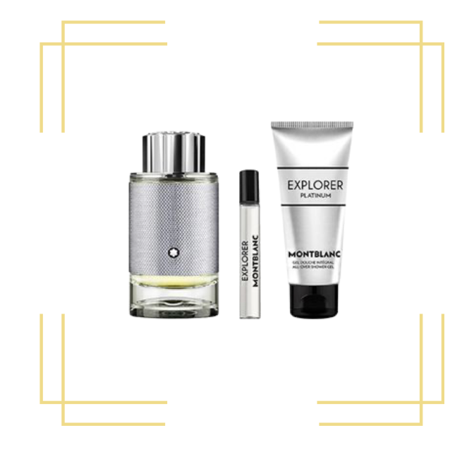 Explorer Platinum by Mont Blanc 3.4 EDP + Shower Gel + Mini