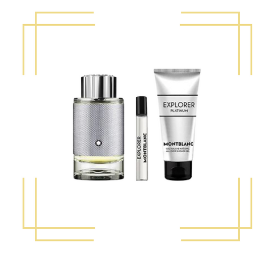 Explorer Platinum by Mont Blanc 3.4 EDP + Shower Gel + Mini