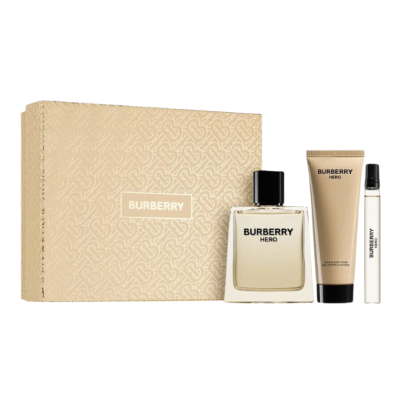 Burberry Hero 3.4 EDT + Shower Gel + 10 ML Travel Spray