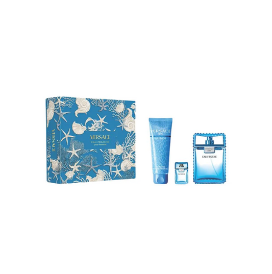 Man Fraiche By Versace Gift Set 3.4 + Shower Gel + Mini
