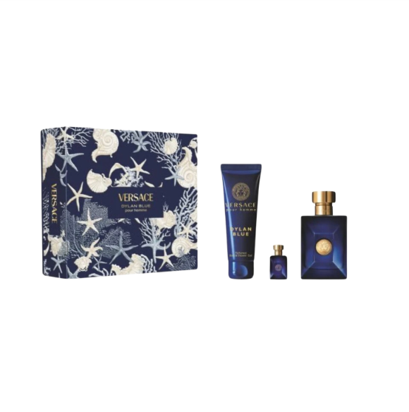 Dylan Blue By Versace 3.4 EDT+ Mini + Bag
