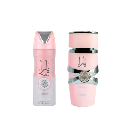 Yara By Lattafa 3.4 EDP + 6.67 Oz Body Spay