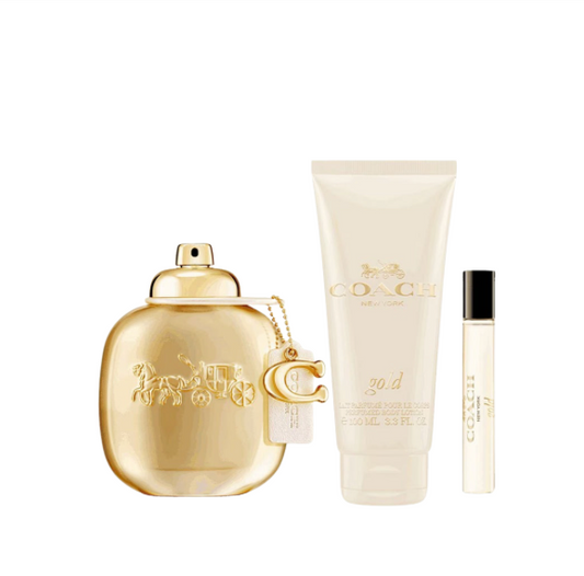 Coach Gold By Coach 3.0 + Body Lotion + Mini