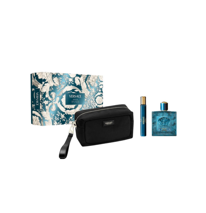 Eros By Versace 3.4 EDP + Shower Gel +Mini