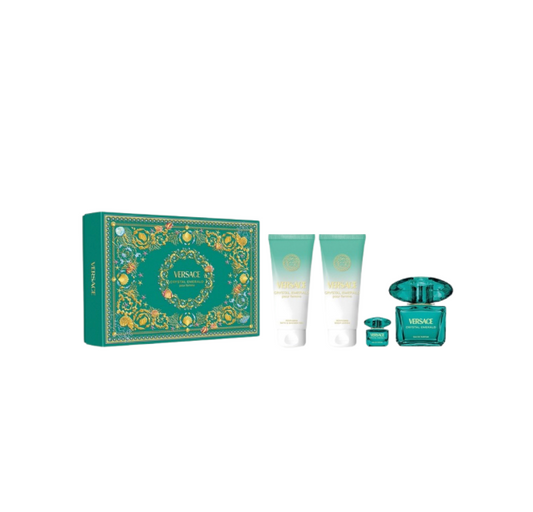 Crystal Emerald By Versace 3.0 + Body Lotion + Shower Gel + Mini