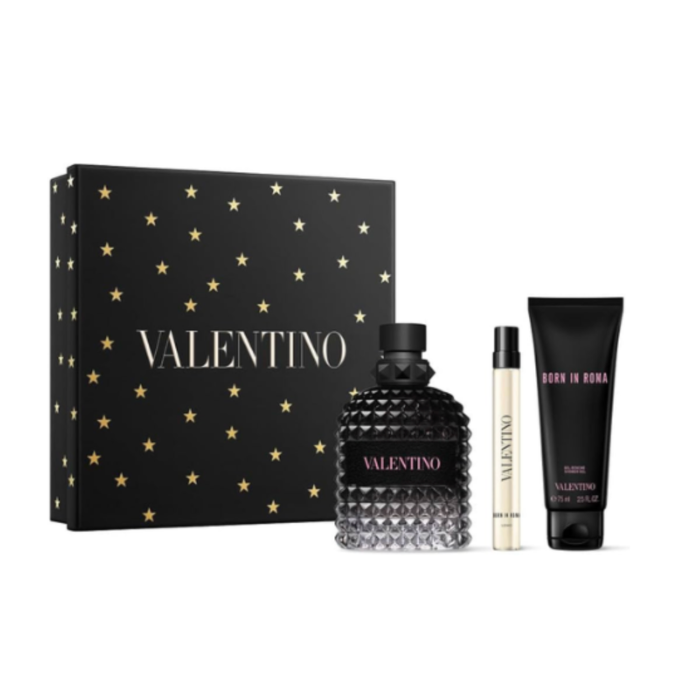 Uomo Born In Roma By Valentino 3.4 EDT + Shower Gel + Mini